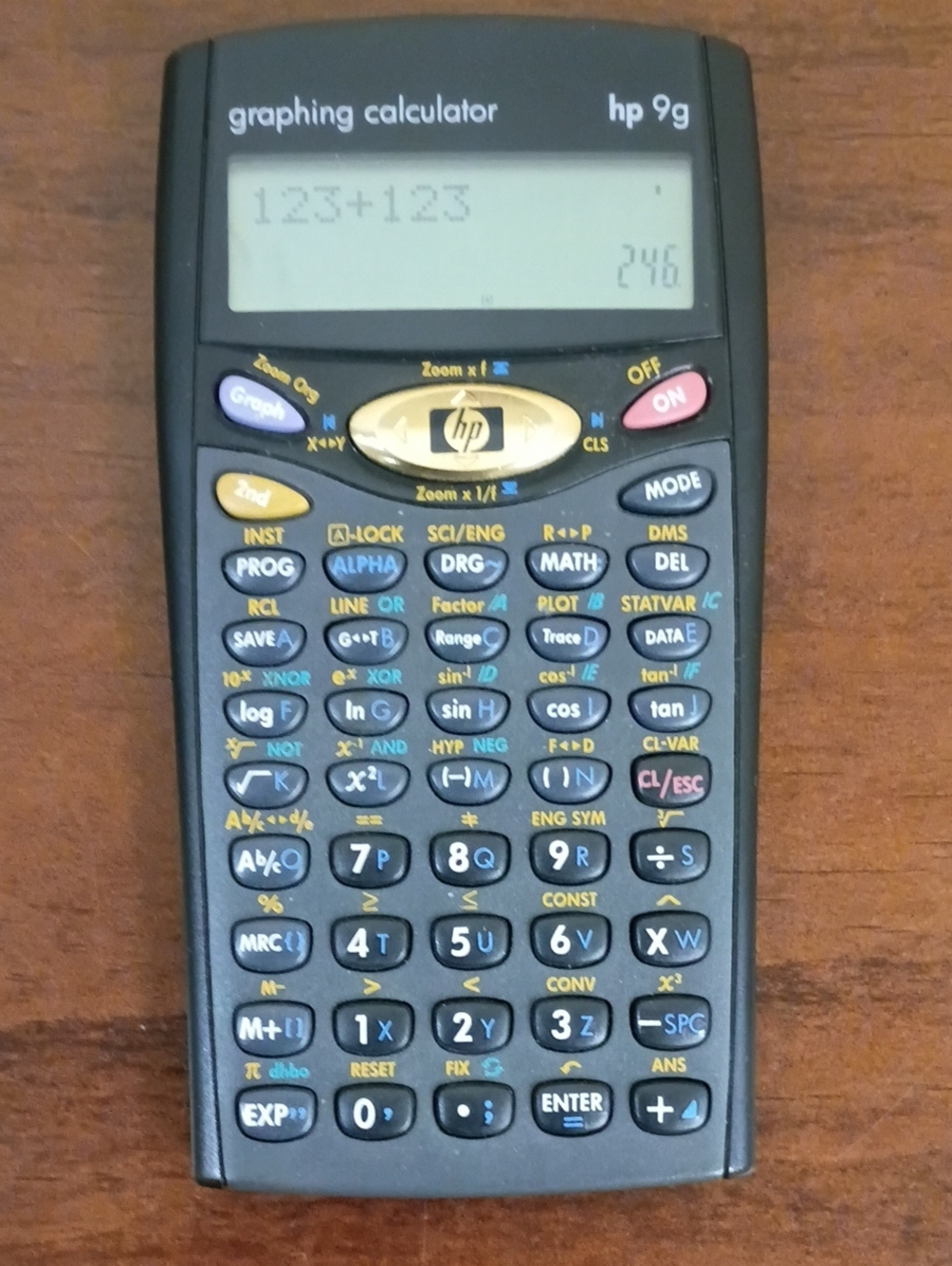 Hewlett Packard HP 9G Scientific Graphing Calculator With Sliding Cover